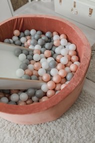 Tobogan cu piscina cu bile Apricot Grey 110x30 cm