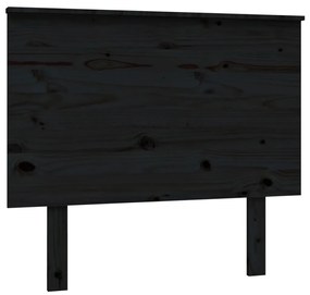 819154 vidaXL Tăblie de pat, negru, 94x6x82,5 cm, lemn masiv de pin