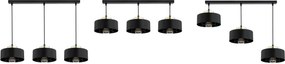 Brilagi - Lustră suspendată pe cablu SPRING 3xE27/60W/230V negru/auriu