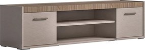 Comodă TV lemn masiv Narla 3 uși, 174 × 46 × 46 cm