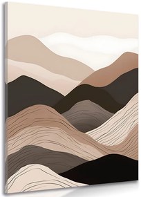 Tablou forme abstracte munți