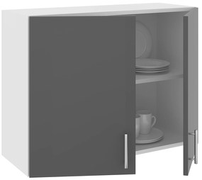 Corp haaus Karo, 2 Usi, Antracit/Alb, 80 x 30 x 60 cm