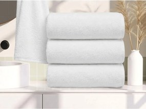 Prosop NORIELLE 70x140 cm alb, 100% bumbac