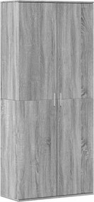 vidaXL Dulap înalt, gri sonoma, 80x35x180 cm, lemn prelucrat