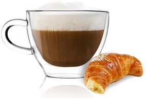 Cană din sticlă cu perete dublu Vialli Design Amo Cup, 300 ml
