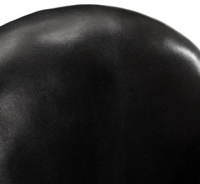 Fotoliu, negru, 77 x 65 x 79 cm, piele naturala 1, Negru