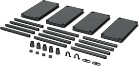 Prosperplast Raft pentru atelier STACKARO SOLID SMALL, 58x28x131,5cm, negru