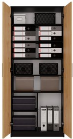 Dulap cu rafturi Obtenidas 1 (antracit + stejar artisan). 1132657