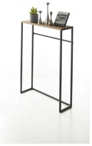 Masă consolă neagră 18.5x60 cm Tower – YAMAZAKI