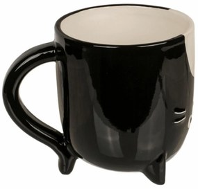 Cană din ceramică Pisică, 540 ml,  negru