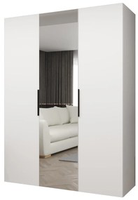 Dulap de haine 150 cm Mirabella 2 (alb + Negru). 1126404