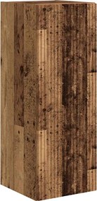 vidaXL Dulap TV de perete Lemn Vechi 30 x 31 x 80 cm Lemn compozit
