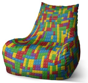 Sac de șezut Bean set de construcție colorat - pentru copii, colorat