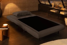 Fotoliu Pat SMART MULTIFUNCTION 100cm catifea raiata gri