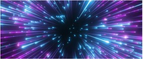 Tablou - Spațiu neon (120x50 cm)