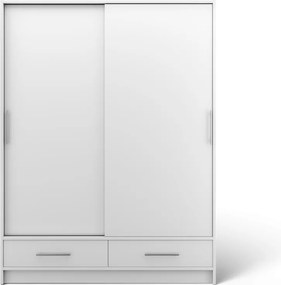 Dulap cu uși glisante Estantte II, 150x60x200 cm – Alb