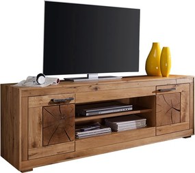 Comodă TV lemn masiv Rustic Home, 150 × 46 × 62 cm