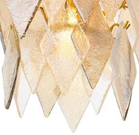 Candelabru LUX, Sticla Realizata Manual, Rhombus L