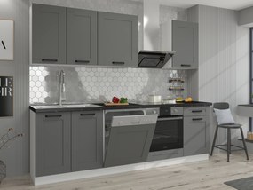 Dulap superior de bucătărie Lucid 60 GU 36 1F (dustgrey + alb). 1045548
