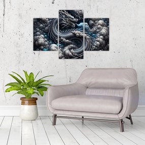 Tablou – Dragon în fum (90x60 cm)