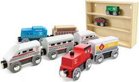 Set de trenulețe din lemn Hape