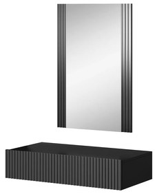 Masă de toaletă Teldaruna Grey (antracit) (cu oglindă). 1106147