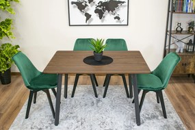 Masa de sufragerie maro cu blat in decor frasin ESTE 120x80