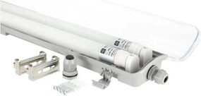 Corp de iluminat tehnic LED pentru tuburi T8, 2xG13/18W, 230V, 5000K, IP65, 127 cm