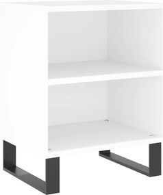 vidaXL Noptieră, alb, 40x30x50 cm, lemn compozit