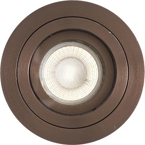 Spot încastrat modern bronz închis rotativ și înclinabil IP44 - Chuck