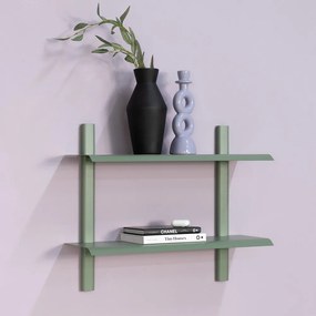 Raft verde prăfuit etajat din metal 60 cm Hola – Spinder Design