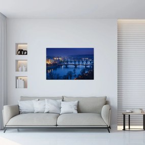 Tablou cu podurile din Praga (90x60 cm)