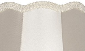 Abajur din stofă crem 30 cm - Granny