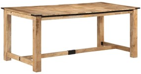 vidaXL Masă de bucătărie, 180x90x75 cm, lemn masiv de mango