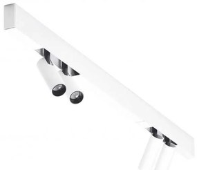 Set un metru sina magnetica monofazata cu iluminat inclus Alfa 52M1032WH alb, 3000K