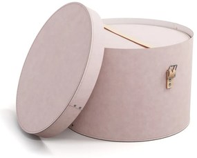 Cutii de depozitare roz-deschis 2 buc. din carton cu capac, decorative ø 37,5x25 cm Rut Restore Paper Laminate – Bigso