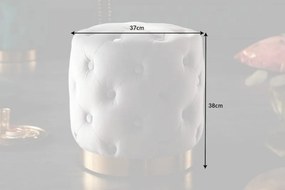 Taburete Modern Barock 35cm, gri/ auriu