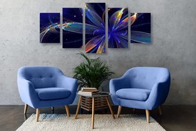 Tablou 5-piese floare virtuală