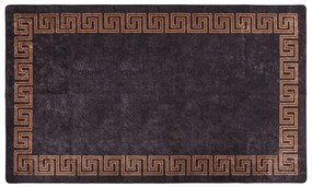 vidaXL Covor lavabil, negru și auriu, 190x300 cm, antiderapant