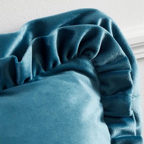 Pernă decorativă din catifea 43x43 cm Velvet Double Frill – Catherine Lansfield
