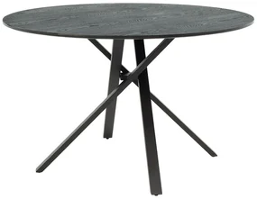 Masa Bucatarie/Dining Rondos MDF Neagra Diametru 120 Cm