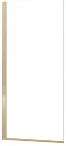 Rea Elegant Gold paravan cadă 70 cm o piesă auriu luciu/sticlă transparentă REA-W5600