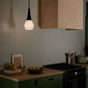 Kichler KL-DEELA-P-BK - Lustră cu tijă DEELA, 1x E27/60W/230V, Ø 17,8 cm, negru