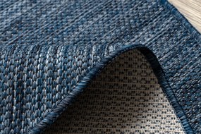 Covor SISAL SION cerc A5165A Melanj țesute plate albastru inchis