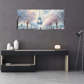 Tablou - Pictură din Paris (120x50 cm)