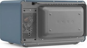Cuptor cu microunde combinat cu aer cald SMEG Collezione MOC02SBMEU, 900 W, 27 l, 25 de programe, închidere lentă, setări personalizate, albastru