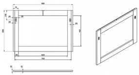 Mobilier complet de baie Elois White 80