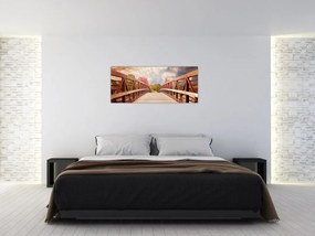 Tablou - pod din lemn (120x50 cm)