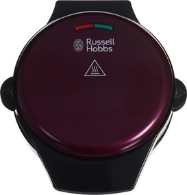 La mâna a doua: Aparat gogosi si vafe 3in1 Russell Hobbs Fiesta 24620-56, 900w, Placi antiadere, Capac cu autoblocare, Bordo/Negru