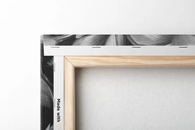 Tablou lumea florilor în design alb-negru
